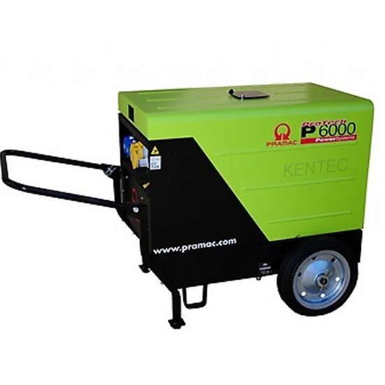 Pramac P6000 HUK 230/115v with Trolley Kit Silent Portable Generator