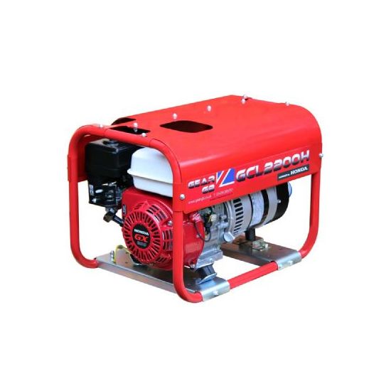 GCL2200H 2.2kW (2.7kVA) 110v/230v Honda GX200 Petrol Generator