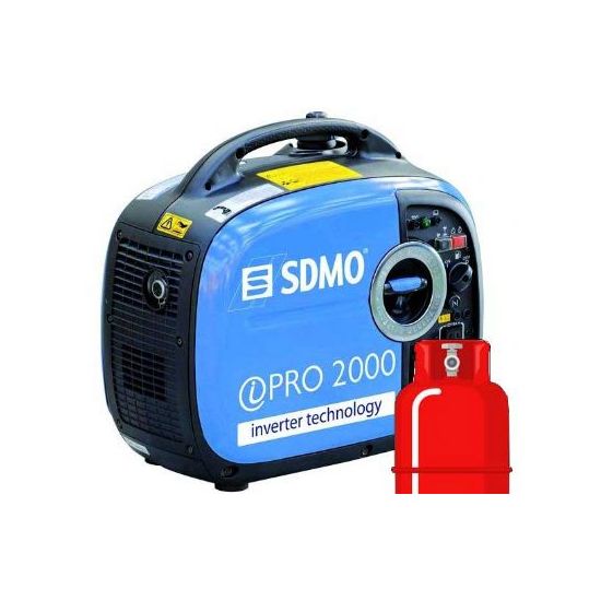 SDMO iPro2000 LPG Dual Fuel Yamaha 2kW Silent Petrol Generator