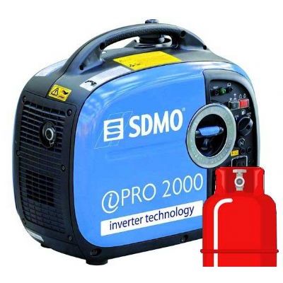 SDMO iPro2000 LPG Dual Fuel Yamaha 2kW Silent Petrol Generator