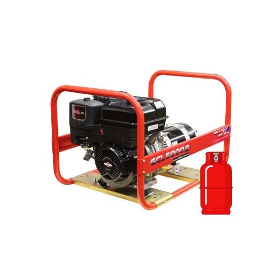 GCL5000B LPG Dual Fuel 5kW (6kVA) Briggs & Stratton Generator