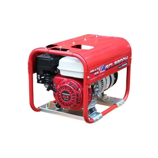 GCL3200H 3.2kW (4kVA) 110v/230v Honda GX200 Petrol Generator