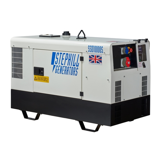 Stephill SSD10000S 3-Phase Silent Diesel Generator - Kuboto Powered